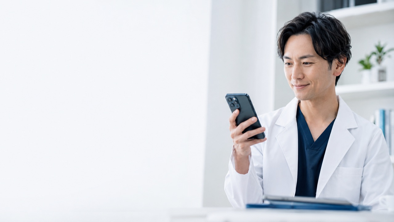 LINEで募集情報を確認する医師